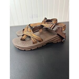 Chaco ZCloud 2 Mens Sandals Brown Orange Strappy Toe Loop J106209 Size 8